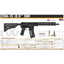 Carabine IWI AR15 - Zion-15 12,5″ SBR – 5,56 OTAN