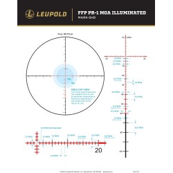 LUNETTE LEUPOLD Mark 4HD 4.5-18×52(34mm)M1C3 FFP Illum PR1-MOA 183623