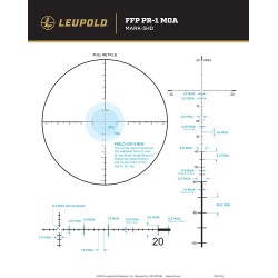 LUNETTE LEUPOLD Mark 4HD 2.5-10×42 (30mm) M1C3 FFP PR1-MOA 183741