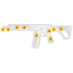 Carabine Ar15 Daniel Defense Mk18 Riii 5,56 X 45 Mm 10,3' Fde