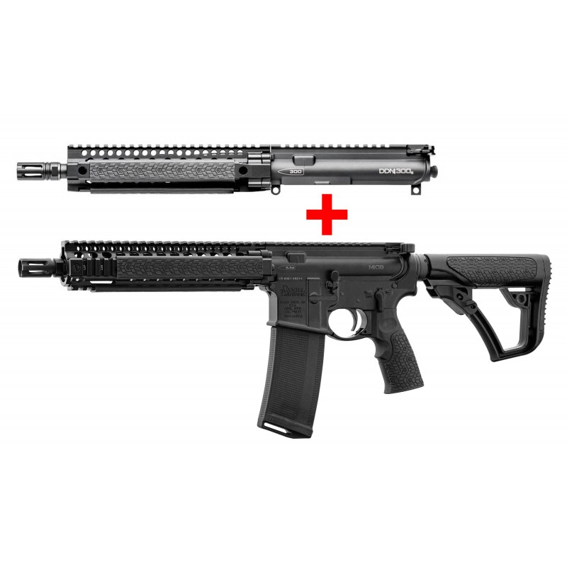 Pack Dual Daniel Defense Mk18 5,56 + Upper Calibre 300 Blk