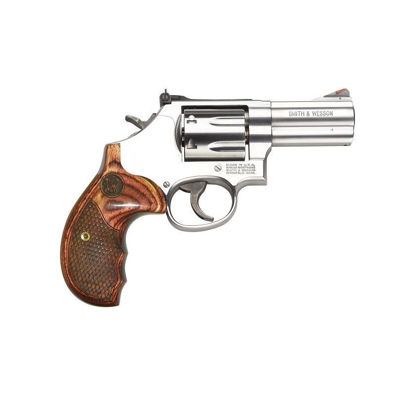 Revolver S&W 686 Plus Luxe Cal.357Mag Crosse Bois 7 Coups 3″