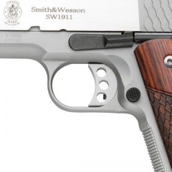 PISTOLET S&W 1911 E SERIES STAINLESS CAL.45ACP