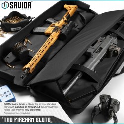 Housse SAVIOR - American Classic - Double Rifle - 36" - NOIR