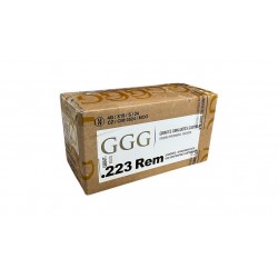 Cartouches GGG 223 55gr FMJ...