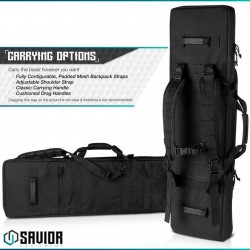 SAVIOR EQUIPMENT URBAN WARFARE DOUBLE RIFLE BAG GUN 110 cm