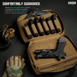 SAVIOR EQUIPMENT [SPECIALIST SERIES] LOW PROFILE SOFT DOUBLE HANDGUN REVOLVER BAG