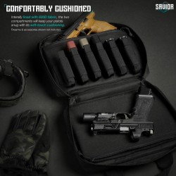 SAVIOR EQUIPMENT [SPECIALIST SERIES] LOW PROFILE SOFT DOUBLE HANDGUN REVOLVER BAG