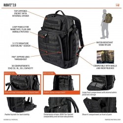 Sac à dos 5.11 Rush 72 Multicam