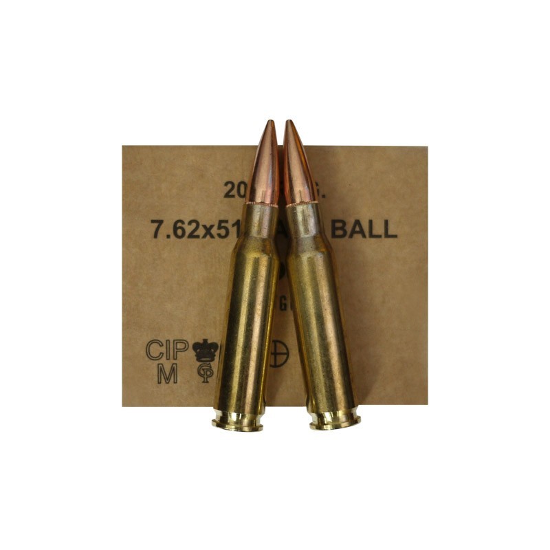 Cartouches GGG 7.62x51147gr - La boite de 20 Cartouches GGG 7.62x51147gr - La boite de 20